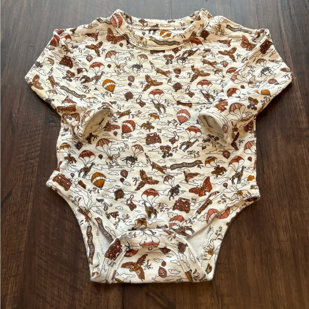 Banana Republic Baby Tavel Mosaic One-Piece and Corduroy Utility Pant Set